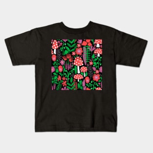 Mystical night garden Kids T-Shirt